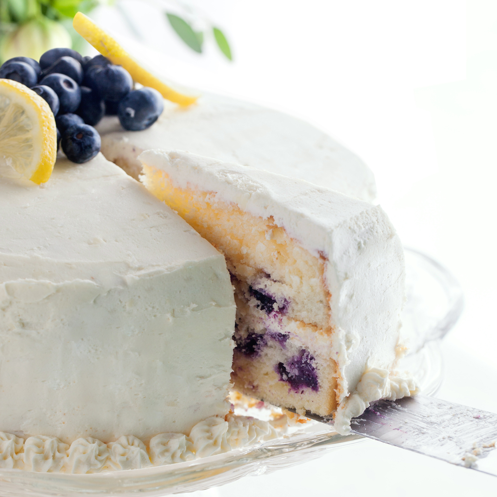 Blueberry Lemon Cake with Cream Cheese Frosting (video) - Tatyanas Everyday  Food
